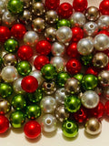 8mm Acrylic Pearl Christmas Beads