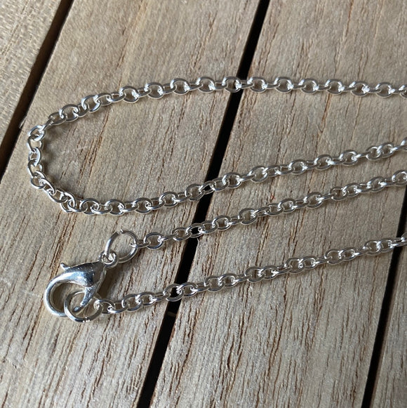 Silver Plated Chains, 16 inches,