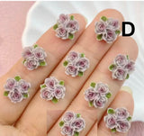 Resin Flower Flatbacks 11mm