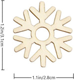 72 Piece Wooden Snowflake Set