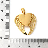 Wings With Heart Micro Pave Cubic Zirconia Pendant