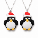 Resin Christmas Penguin Pendants