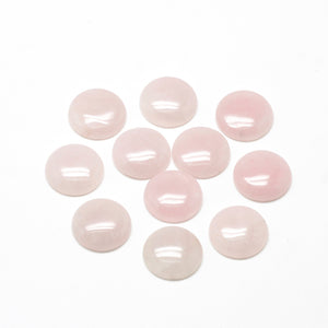 Rose Quartz - Natural Gemstone Cabochons 4mm