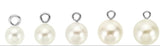 Pack of 4 Warm Ivory 14mm Faux Pearl Charms