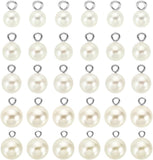 Pack of 4 Warm Ivory 14mm Faux Pearl Charms
