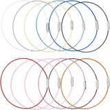 Colourful Memory Wire Bracelets With Screw Clasp