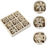 72 Piece Wooden Snowflake Set