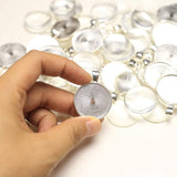 25mm Silver Cabochon Setting with Glass Dome