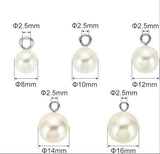 Pack of 4 Warm Ivory 14mm Faux Pearl Charms
