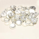 25mm Silver Cabochon Setting with Glass Dome