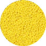 Yellow Glass Seed Beads 4mm