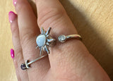 Silver Sun Spinning Ring