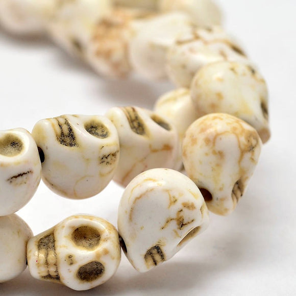 Skull Beads Synthetic Turquoise