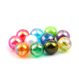 6mm Acrylic Rainbow Shimmer Bubble Beads