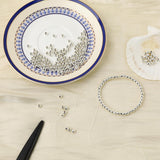 Gold or Silver, 3mm Spacer Ball Beads