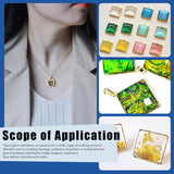 Square 14mm Clear Glass Cabochon Dome
