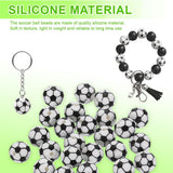 Large 15mm Silicone Football Beads