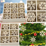 72 Piece Wooden Snowflake Set
