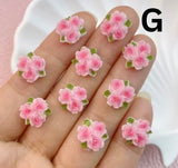 Resin Flower Flatbacks 11mm