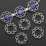 Silver Decorative Alloy Bead Frames