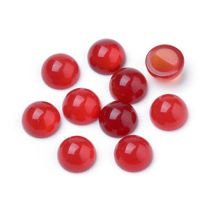 Carnelian - Natural Gemstone Cabochons 4mm