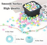 Pastel Pony Beads 6mm x 9mm
