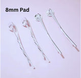 Hairclips with Cabochon 8mm Setting