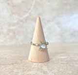 Silver Sun Spinning Ring
