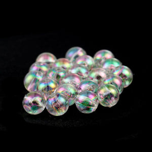 Acrylic Clear AB Rainbow Beads - 4mm