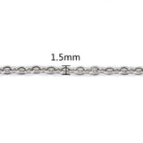 16 inch Stainless Steel Necklace Chain adjusts to 18 inch