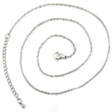 16 inch Stainless Steel Necklace Chain adjusts to 18 inch