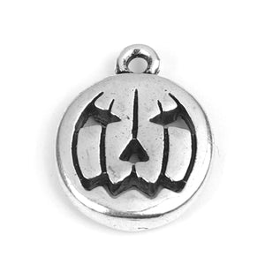Chunky Silver Pumpkin Charms