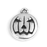 Chunky Silver Pumpkin Charms