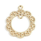 Gold Plated Pendant With Connector Loop
