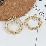 Gold Plated Pendant With Connector Loop