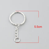 25mm Silver Keyring Chains