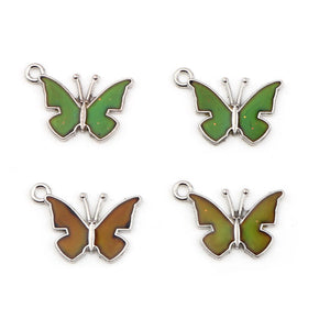 Mood Colour Changing Butterfly Pendants Size 20mm x 14mm