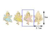 Enamel Gold Fairy Charms