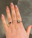 Silver Sun Spinning Ring