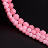 Pink Jade 8mm Beads - Pack of 4 Beads