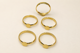 9ct Gold Plated 8mm Ring Pad