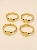 9ct Gold Plated 8mm Ring Pad