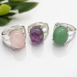 Oval Gemstone Rings