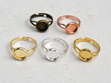 10 Pack of Mixed Colour Rings 10mm and 12mm NEW