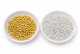 Gold or Silver, 3mm Spacer Ball Beads