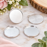 Silver Cabochon Setting, 20mm