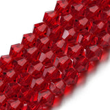 Premium Red Crystal Bicone Bead Strand – 4mm  | Jewellery Making