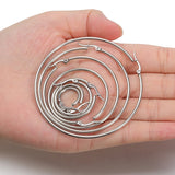 Stainless Steel Hoop Earrings, 20mm, 25mm, 30mm, 35mm, 45mm and 55mm