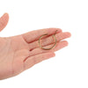9ct Gold Stainless Steel Hoop Earrings, 20mm, 25mm, 30mm, 35mm, 45mm and 55mm