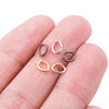 Gold Plated Oval Jump Rings, 7mm x 5mm